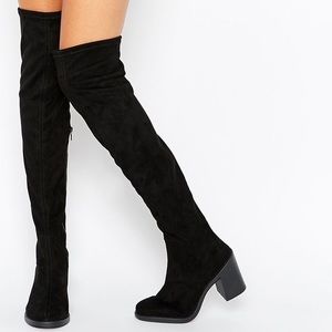 ASOS Kick It Off Knee/Thigh High Boot UK 6 / US 8